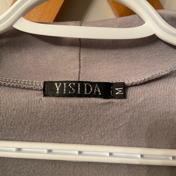 Fringed Faux Wrap Sweater - Picture 2 of 5